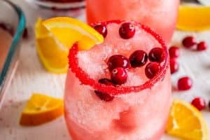 sparkling christmas slush drink