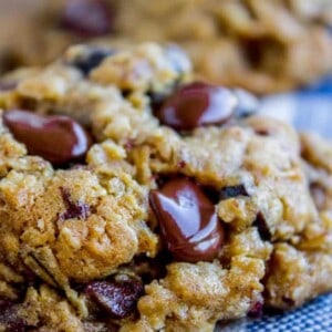 Dark Chocolate Cherry Oatmeal Cookies from The Food Charlatan