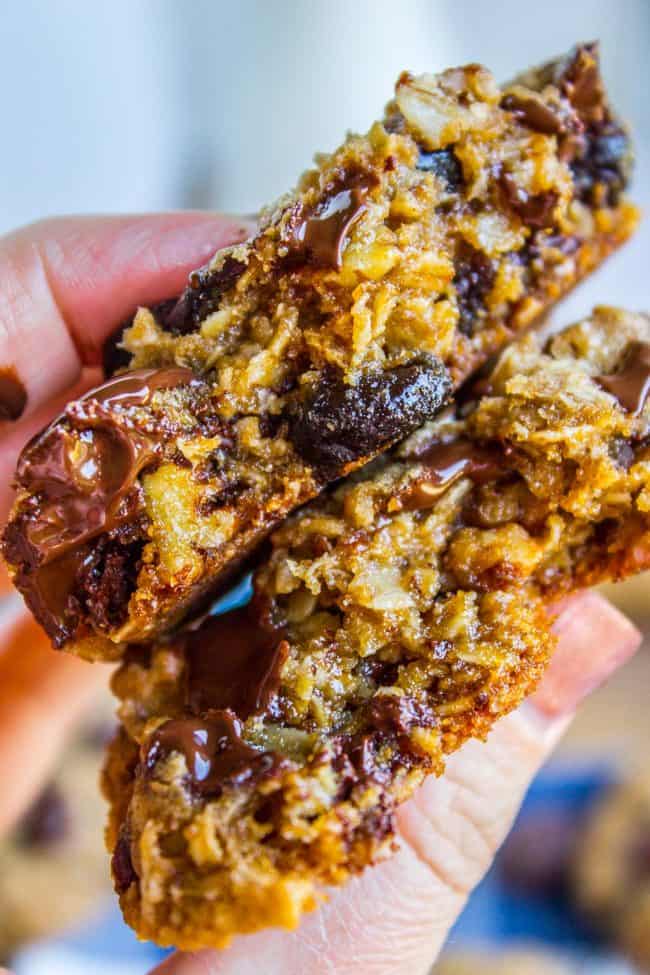 Dark Chocolate Cherry Oatmeal Cookies from The Food Charlatan