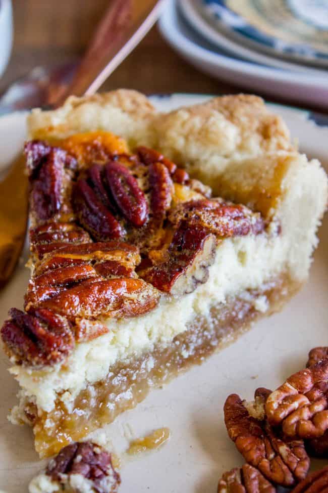 Pecan Pie Cheesecake with pie crust