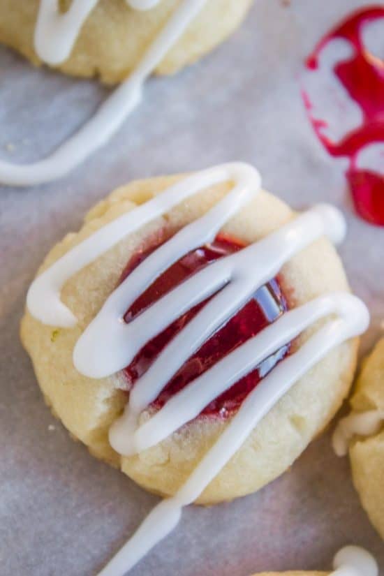 Raspberry Thumbprint Cookies Recipe The Food Charlatan
