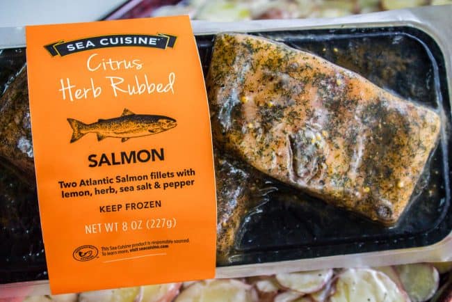 Citrus Herb rubbed salmon