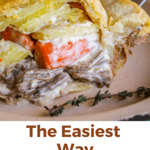 Leftover Roast Beef, Carrot, and Creamy Potato Pie