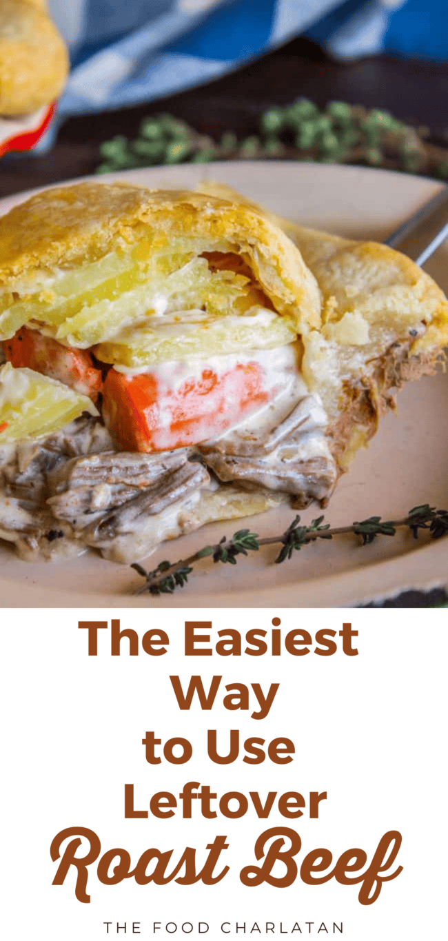 Leftover Roast Beef, Carrot, and Creamy Potato Pie