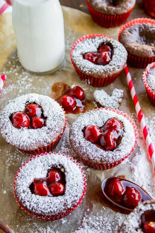 Chocolate Cheesecake Cupcakes with Cherry Filling