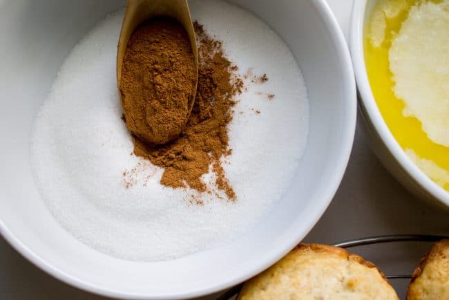 dip in cinnamon and sugar