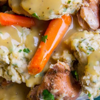 chicken and dumplings and chicken