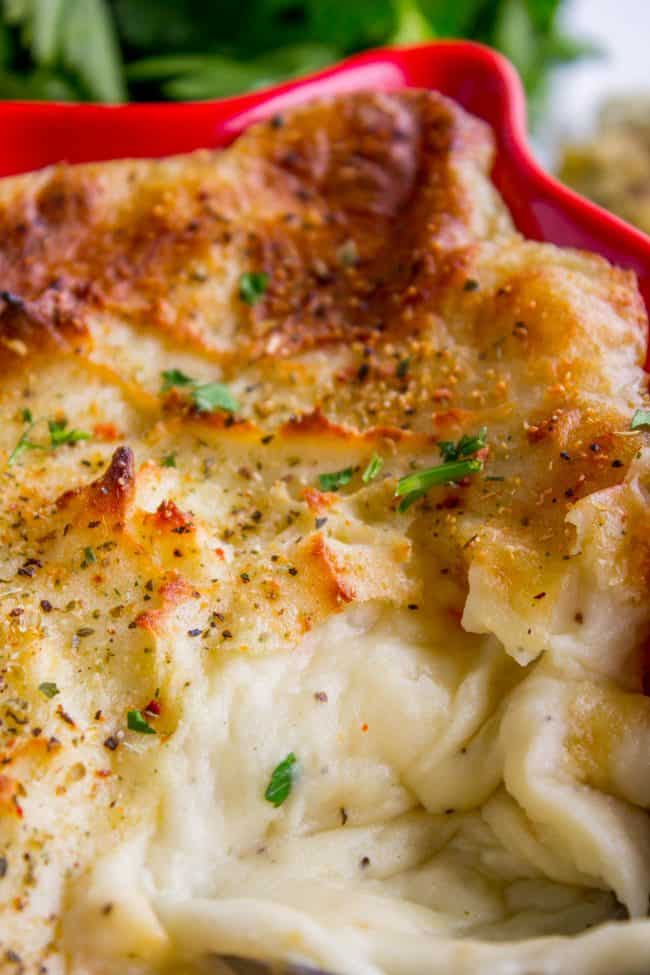 mashed potatoes with crispy topping