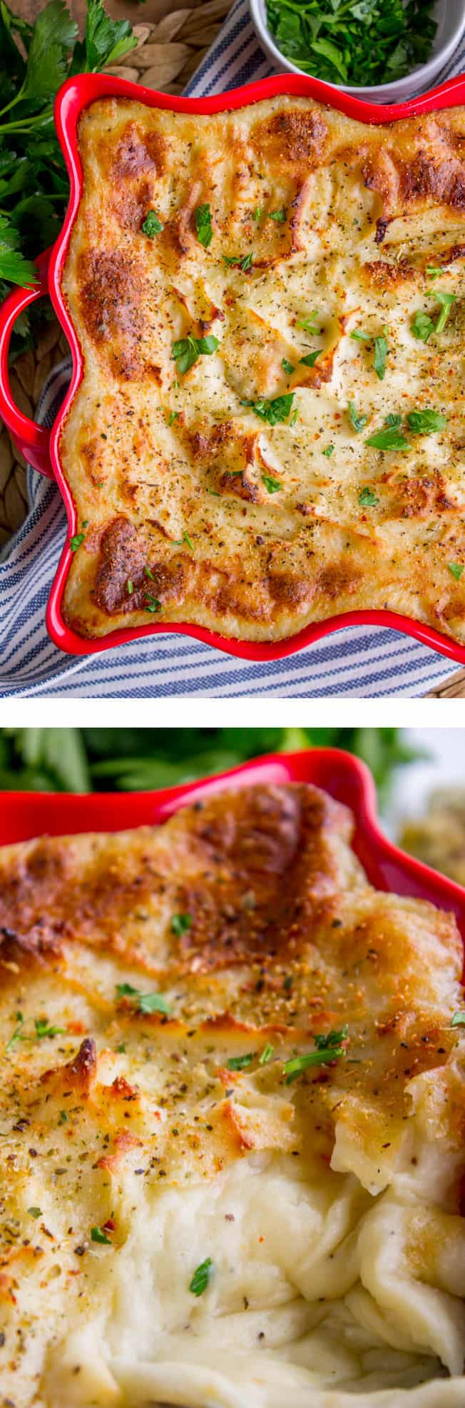 Make Ahead Creamy Italian Mashed Potatoes - The Food Charlatan