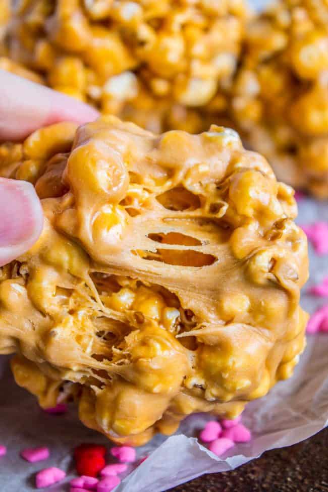 Mini Caramel-Apple Popcorn Balls Recipe