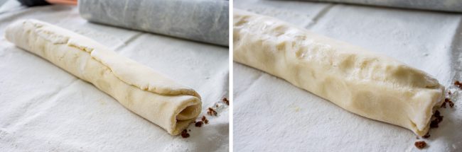 sugar cookie cinnamon rolls dough rolled up