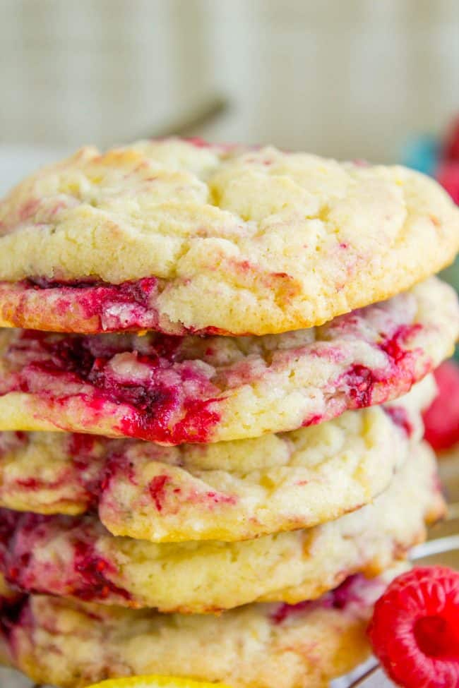 raspberry lemon cookies