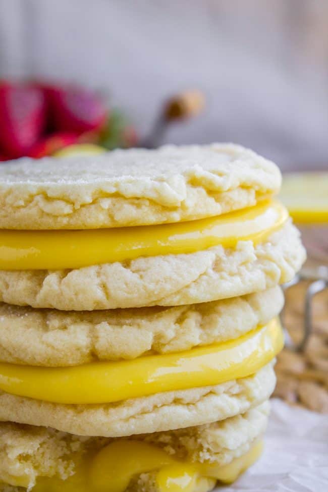 Lemon Curd Sugar Cookie Sandwich Recipe - The Food Charlatan