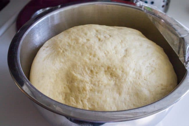 homemade donut recipe - rising dough