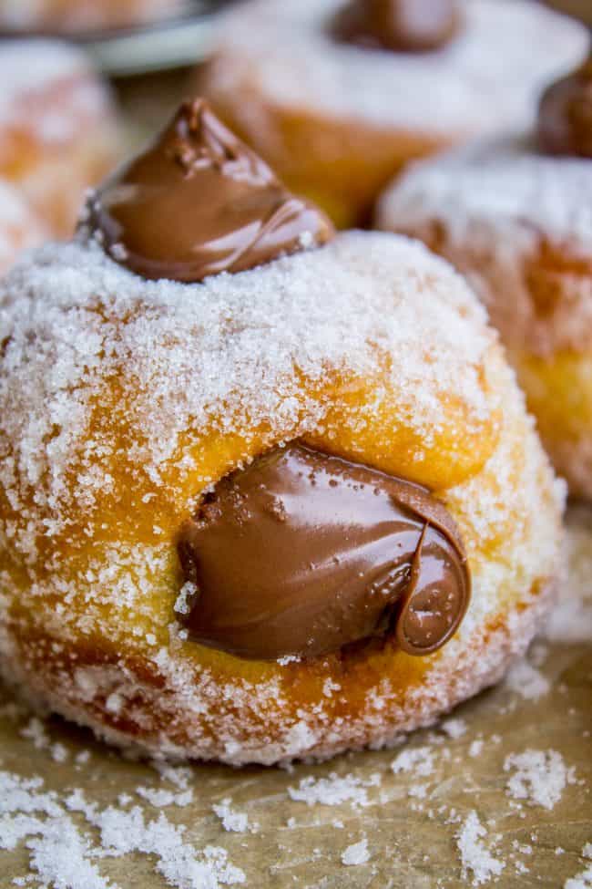 Nutella Filled Mini Doughnuts