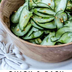 Mexican cilantro lime cucumber salad.