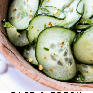 cilantro lime cucumber salad.