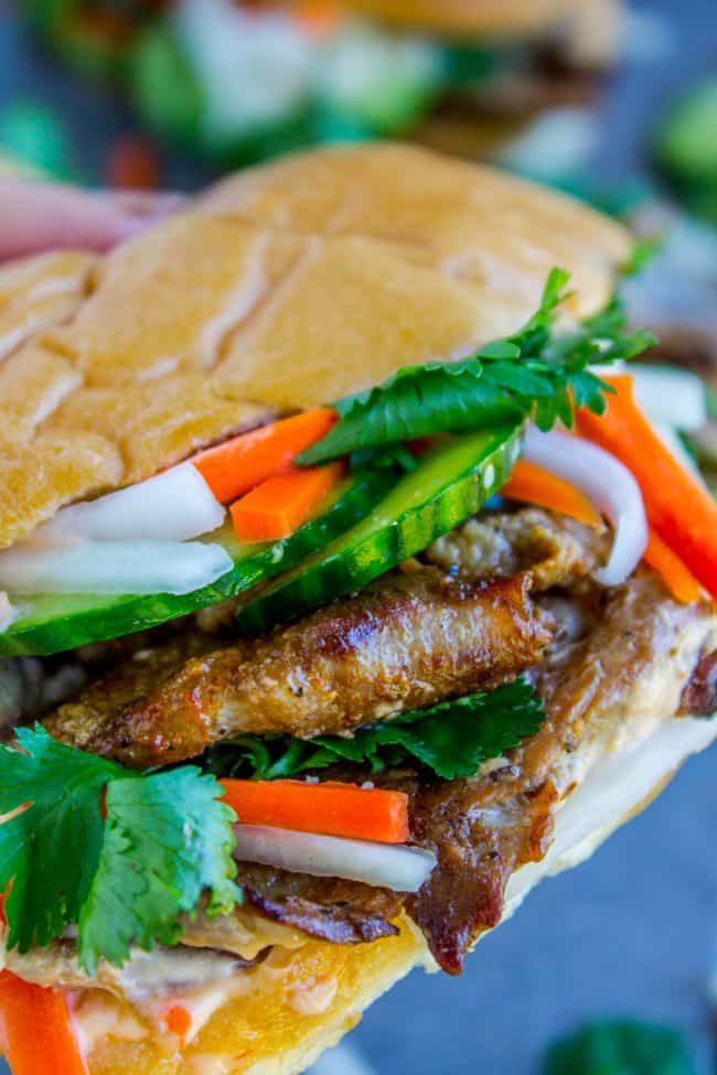 banh mi sandwich. 