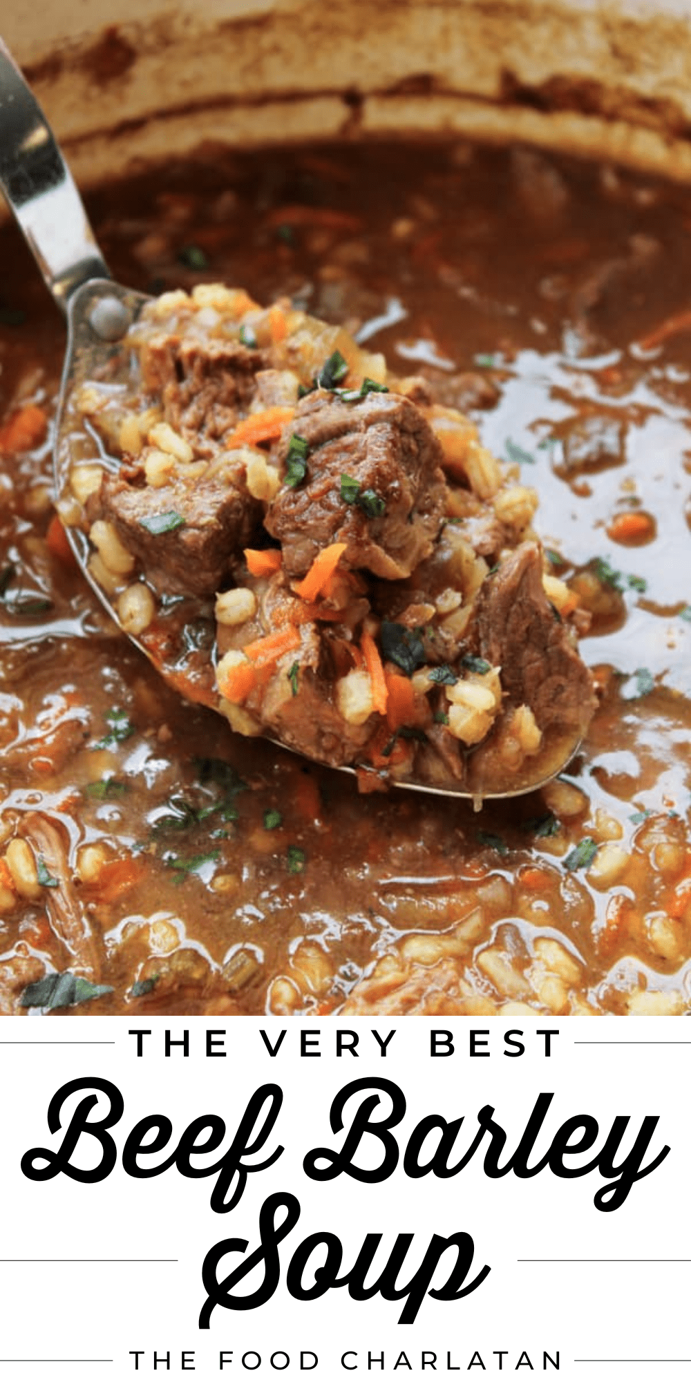 Beef Barley Soup (Crock Pot Recipe) The Food Charlatan