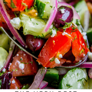 greek salad with feta.