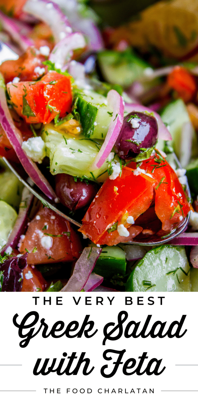 greek salad with feta.