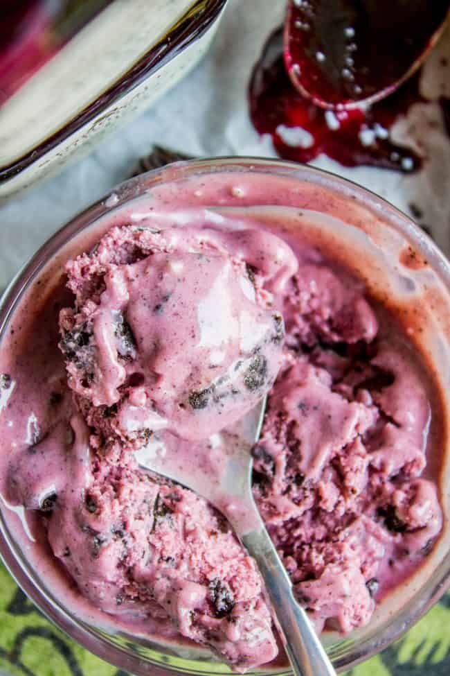 Black Raspberry Ice Cream with Oreos - 43