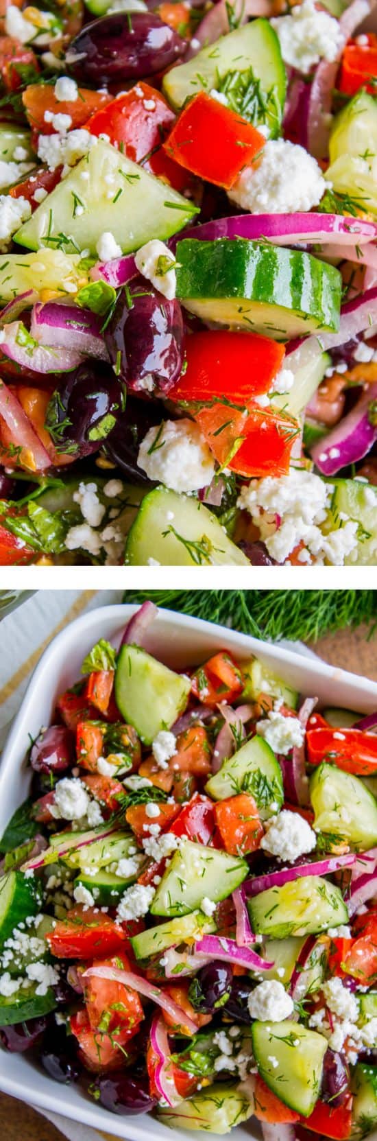 Greek Salad Recipe with Feta The Food Charlatan