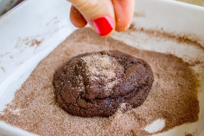 chocolate snickerdoodles cinnamon sugar