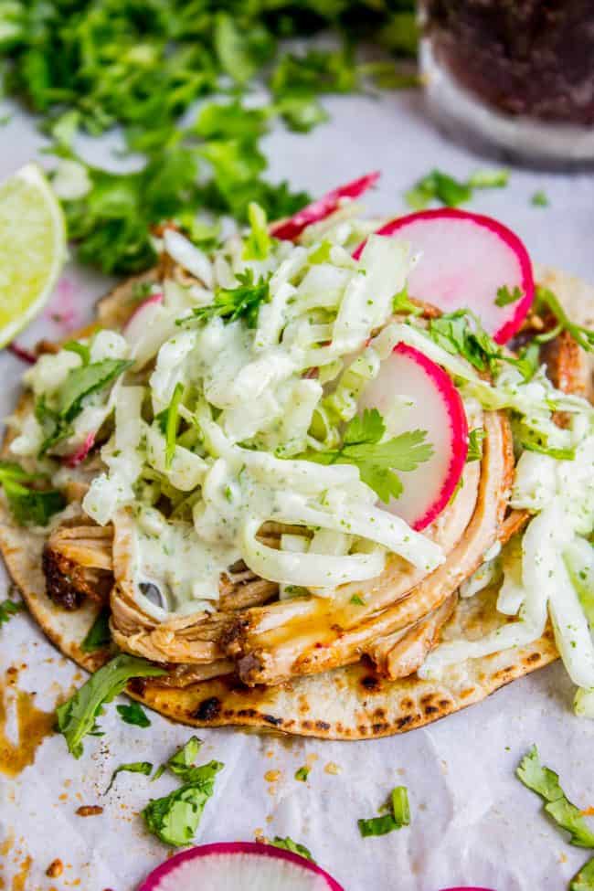 slow cooker pork tenderloin tacos