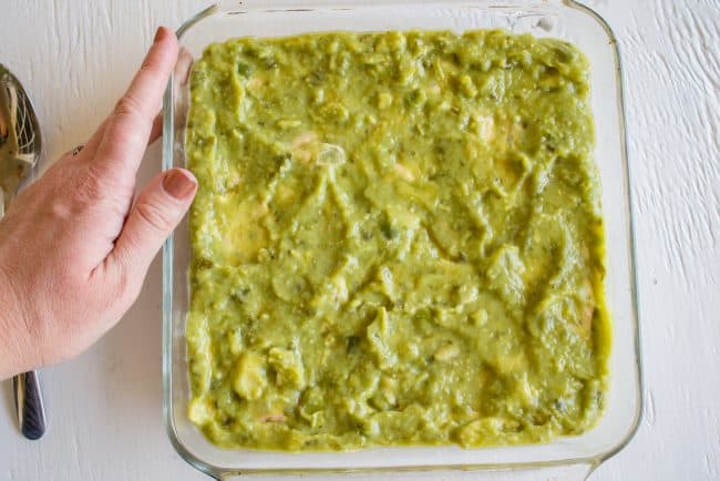 seven layer dip with guacamole.