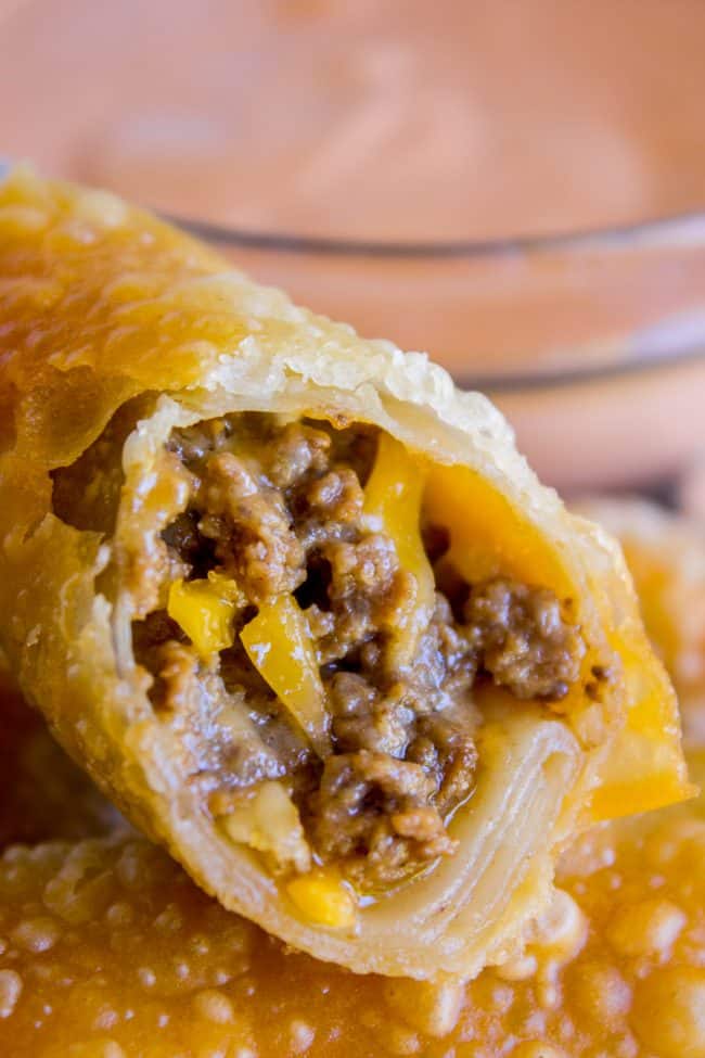 Cheeseburger Egg Rolls Recipe The Food Charlatan