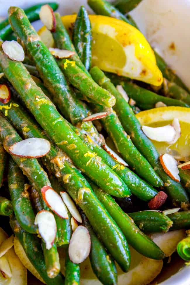 green beans almondine