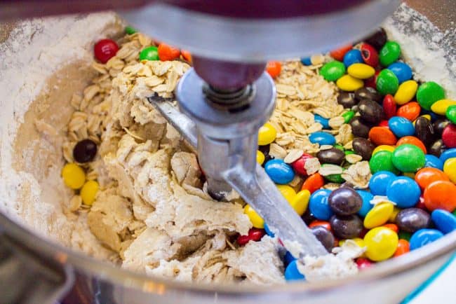 mixing mix-ins in dough