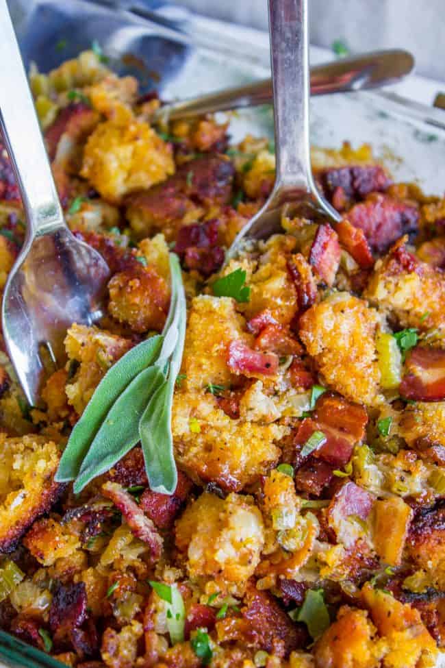 Bacon Corn Bread Stuffing - 68