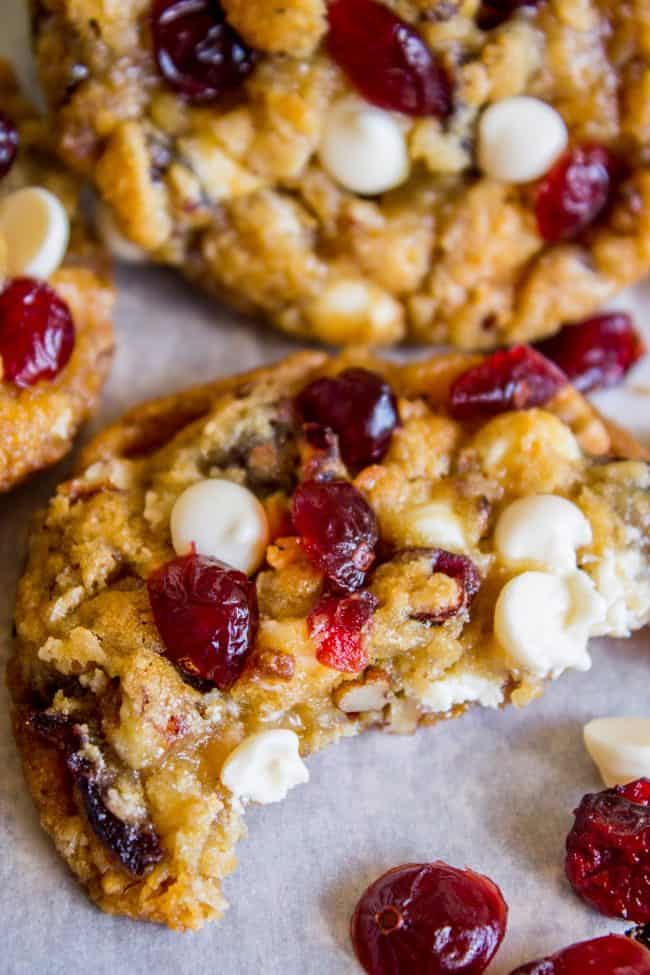cranberry white chocolate chip cookies