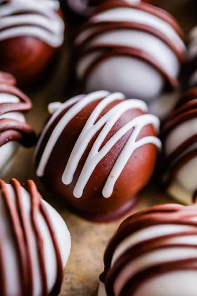 Oreo truffles with white chocolate