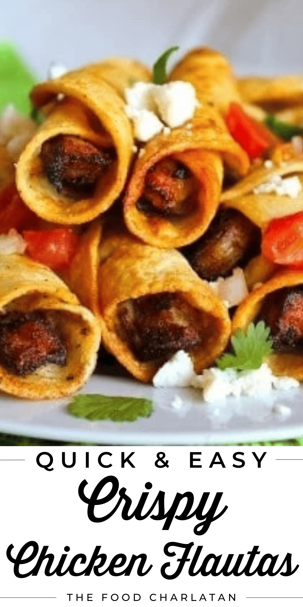 Chicken Flautas Recipe (Taquitos) The Food Charlatan