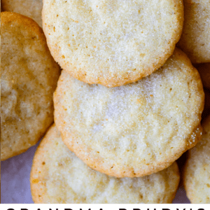 thin and crispy sugar cookies.