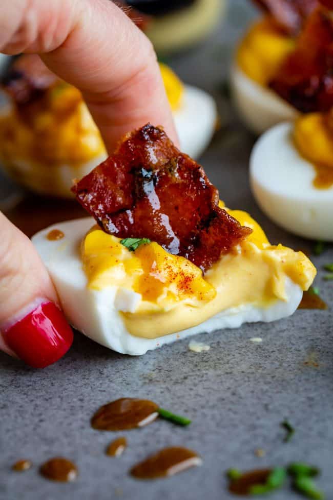 mustard deviled eggs