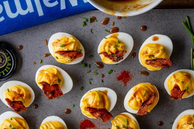 mustard deviled eggs