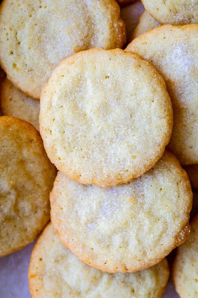 thin crisp sugar cookies.