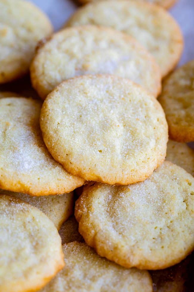 thin and crispy sugar cookies.