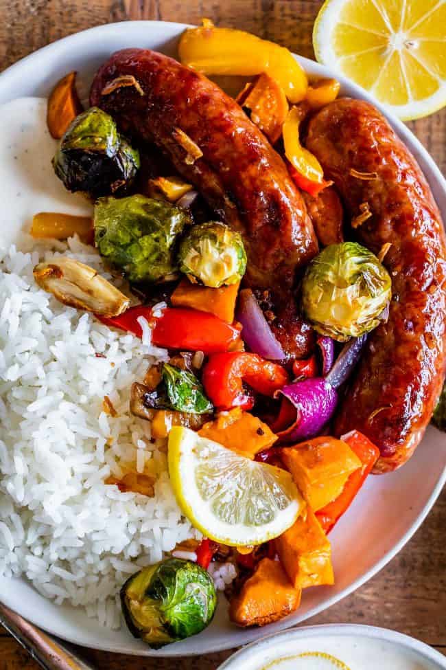 One Pan Sausage and Veggies with Lemon Aioli - 56