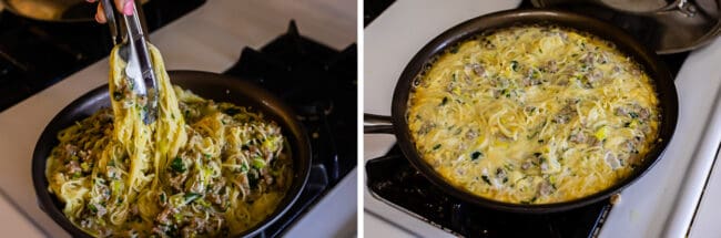 leftover pasta frittata