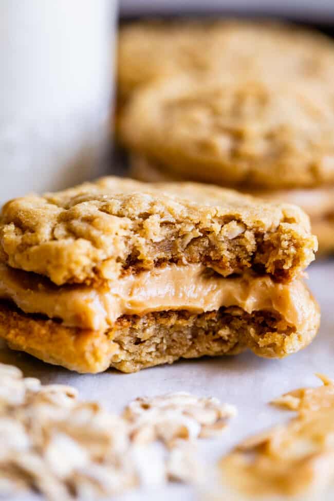 Peanut Butter Oatmeal Sandwich Cookies - 9