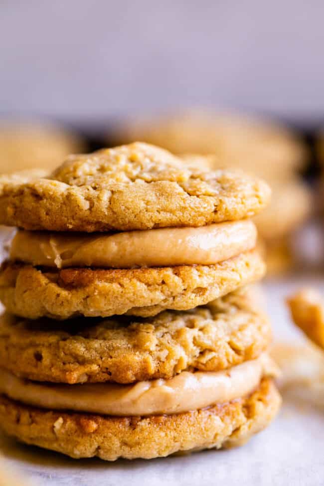 Peanut Butter Oatmeal Sandwich Cookies - 45