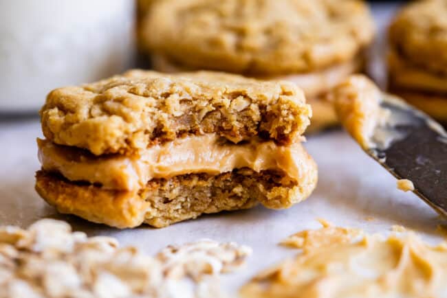 Peanut Butter Oatmeal Sandwich Cookies - 90