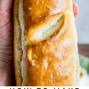 loaf of homemade french bread.