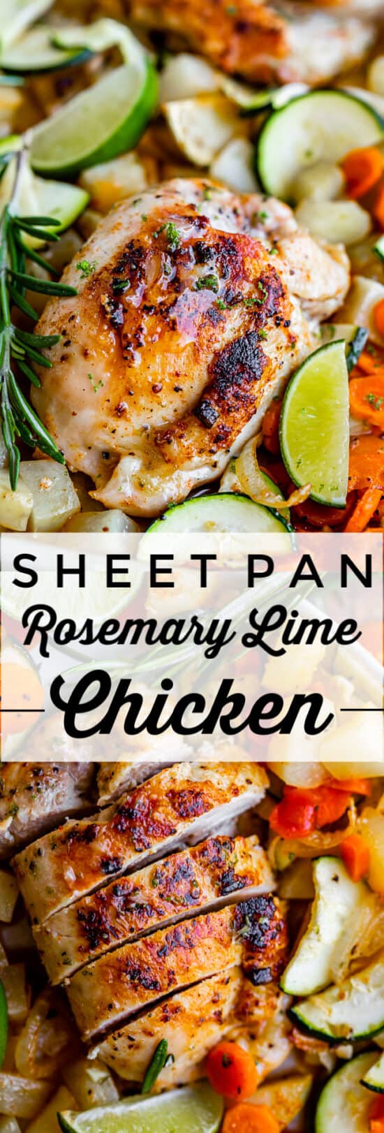 Sheet Pan Rosemary Lime Chicken and Veggies - The Food Charlatan