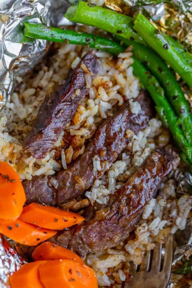 Beef and Veggie Foil Dinner Packets - Completely Delicious